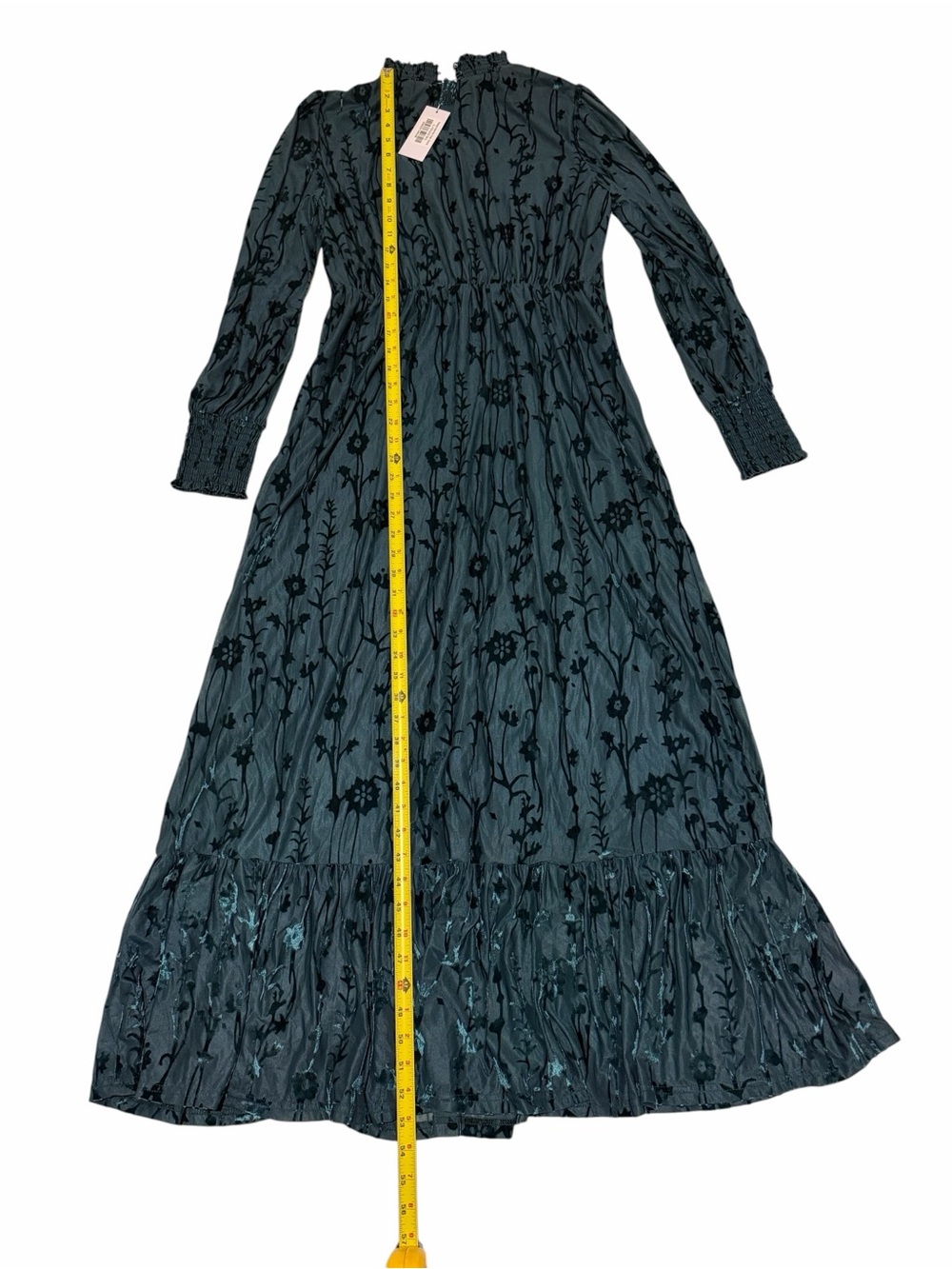 Baltic Born green Floral Puff-Sleeve Maxi Dress, NWT - Picture 10 of 15
